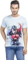 Superman Printed Men's Round Neck Blue T-Shirt