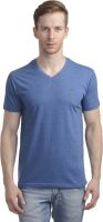 WRIG Solid Men's V-neck Blue T-Shirt