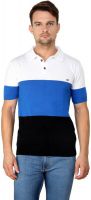 Zeco Woven Men's Polo Neck Blue T-Shirt Zeco Woven Men's Polo Neck Blue T-Shirt