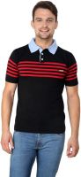 Zeco Woven Men's Polo Neck Red T-Shirt