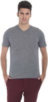 Zobello Solid Men's V-neck Multicolor T-Shirt