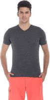 Zobello Solid Men's V-neck Multicolor T-Shirt