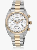 CITIZEN Bl8134-58A-Sor Silver/White Chronograph Watch