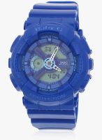 Casio Baby-G Ba-110Bc-2Adr (Bx024) Blue/Blue Analog & Digital Watch