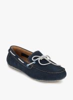 Clarks Marcos Edge Navy Blue Moccasins