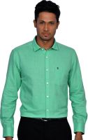 D'INDIAN CLUB Men's Polka Print Casual Green Shirt
