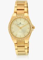 Daniel Klein DK10602-2 Golden/Golden Analog Watch