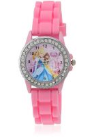 Disney Princess Lp-1007 (Pink) Pink/Red Analog Watch