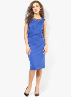 Dorothy Perkins Blue Colored Embelloished Bodycon Dress