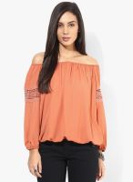 Dorothy Perkins Rust Solid Blouse