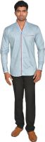 DoubleF Men's Solid Casual Green Shirt