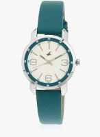 Fastrack 6111Sl01 Green/Silver Analog Watch