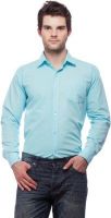 Fedrigo Men's Solid Casual Light Blue Shirt