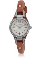 Fossil Es3472 Pink/Silver Analog Watch