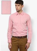 Gas Pink Solid Slim Fit Casual Shirt