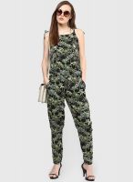 Ginger By Lifestyle Black Printed Jumpsuit