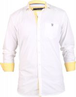 Hash Luxury Men's Solid Casual White Shirt