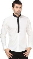 I Know Men's Solid Casual White Shirt