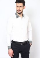 I Know Solid White Casual Shirt
