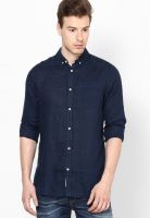 Jack & Jones Navy Blue Casual Shirt