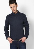 Jack & Jones Navy Blue Casual Shirt