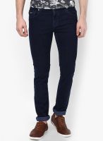 Lawman Pg3 Blue Solid Slim Fit Jeans