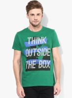 Lee Green Round Neck T-Shirt