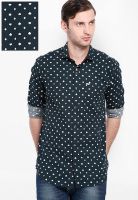 Locomotive Printed Black Casual Shirt