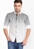 Locomotive Printed Black Casual Shirt