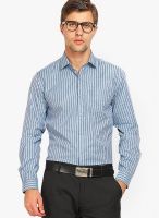 Mark Taylor Striped Purple Formal Shirt