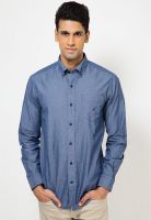 Nautica Blue Stripes Casual Shirts