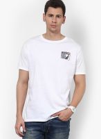 Nautica White Round Neck T-Shirt
