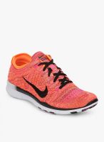 Nike Free Tr Flyknit Pink Training Shoes