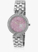 Olvin 1671 Sm04 Silver/Purple Analog Watch
