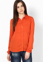 Only Orange Full Sleeve Shirt
