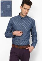 Park Avenue Blue Casual Shirt