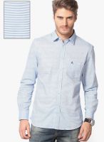 Parx Blue Casual Shirt
