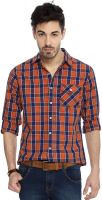 People Men's Checkered Casual Multicolor Shirt