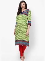 Prakhya Green Printed Kurta