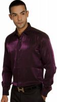 Provogue Men's Solid Casual Purple Shirt