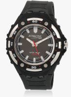 Q&Q S202-101Y-Sor Black/White Analog Watch