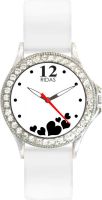 Ridas 992_white Diamond Studded Luxy Analog Watch - For Women, Girls