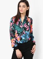 SISTER'S POINT Bright Floral Print Blouse