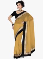 Saree Swarg Beige Solid Saree