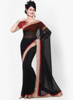 Saree Swarg Black Embellished Saree