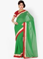 Saree Swarg Green Embroidered Saree