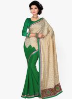 Saree Swarg Green Printed Saree