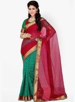 Saree Swarg Green Printed Saree