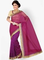 Saree Swarg Magenta Printed Saree