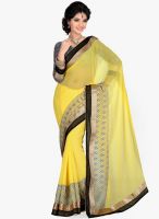 Saree Swarg Yellow Printed Saree